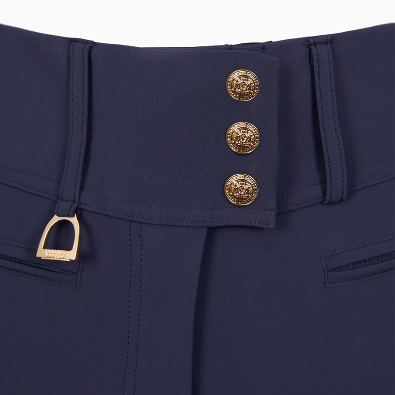 Holland Cooper Premium High Rise Breeches - Yale Blue-7